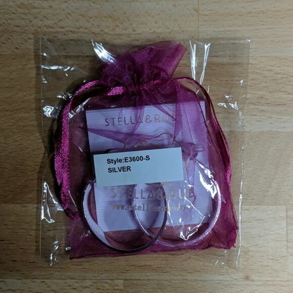 Stella & Ruby Nautical Hoop Earrings in Silver - NWT - Picture 3 of 5